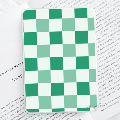 Green Checkers E-Reader Insert