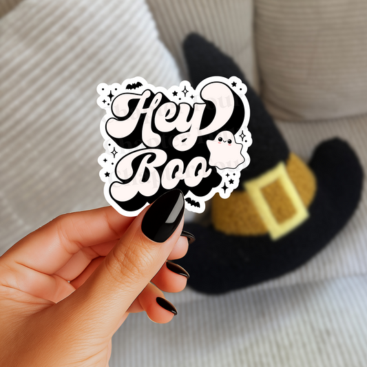 Hey Boo Sticker