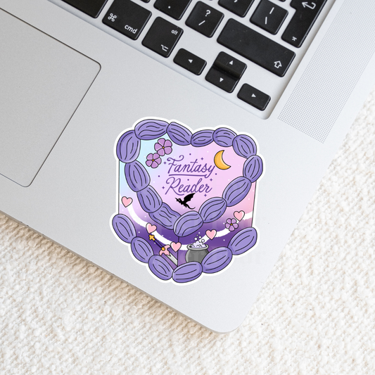 Fantasy Reader Cake Sticker