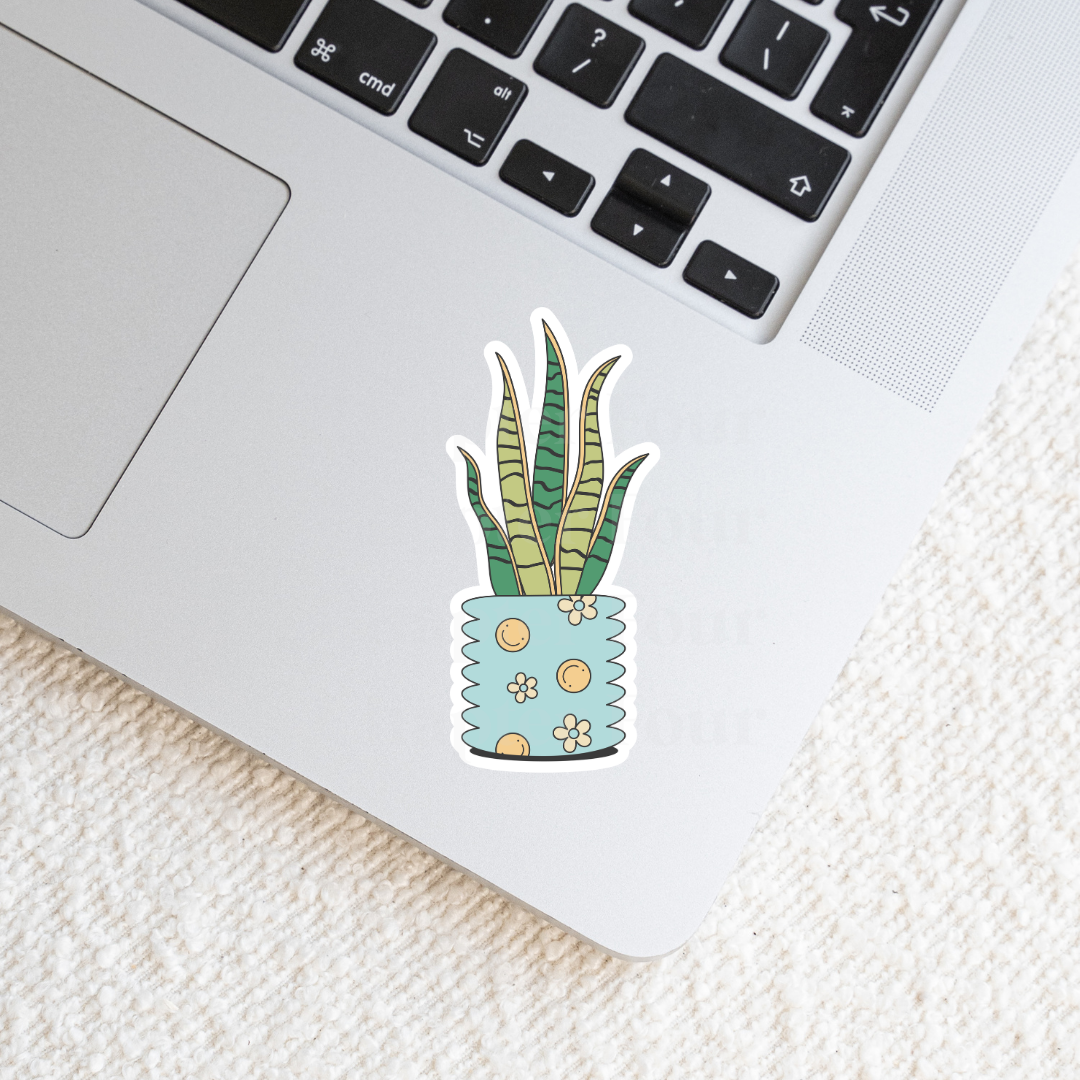 Snake Plant Doodle Sticker