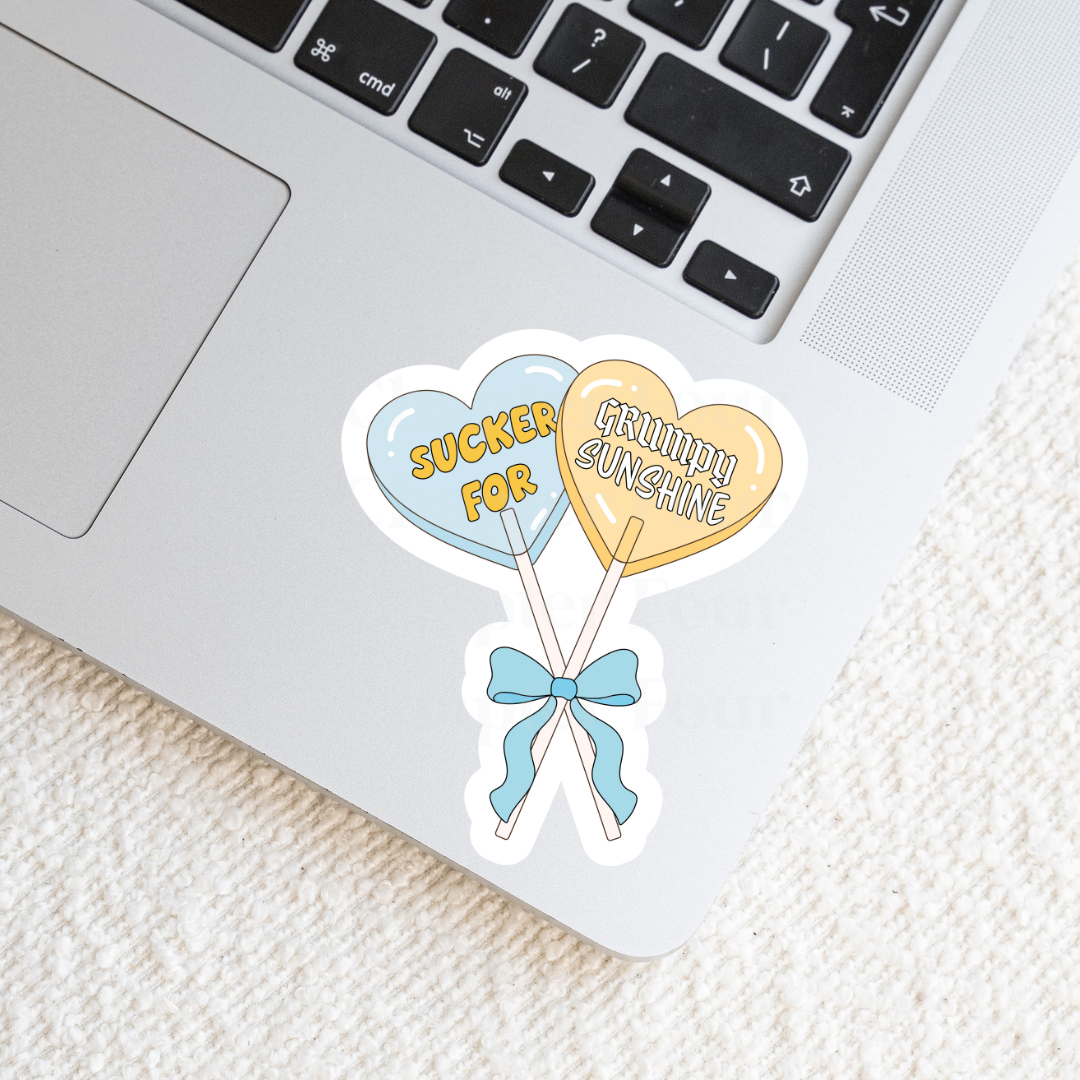 Sucker For Grumpy Sunshine Sticker
