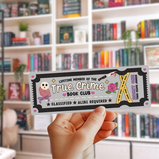 True Crime Book Club Bookmark