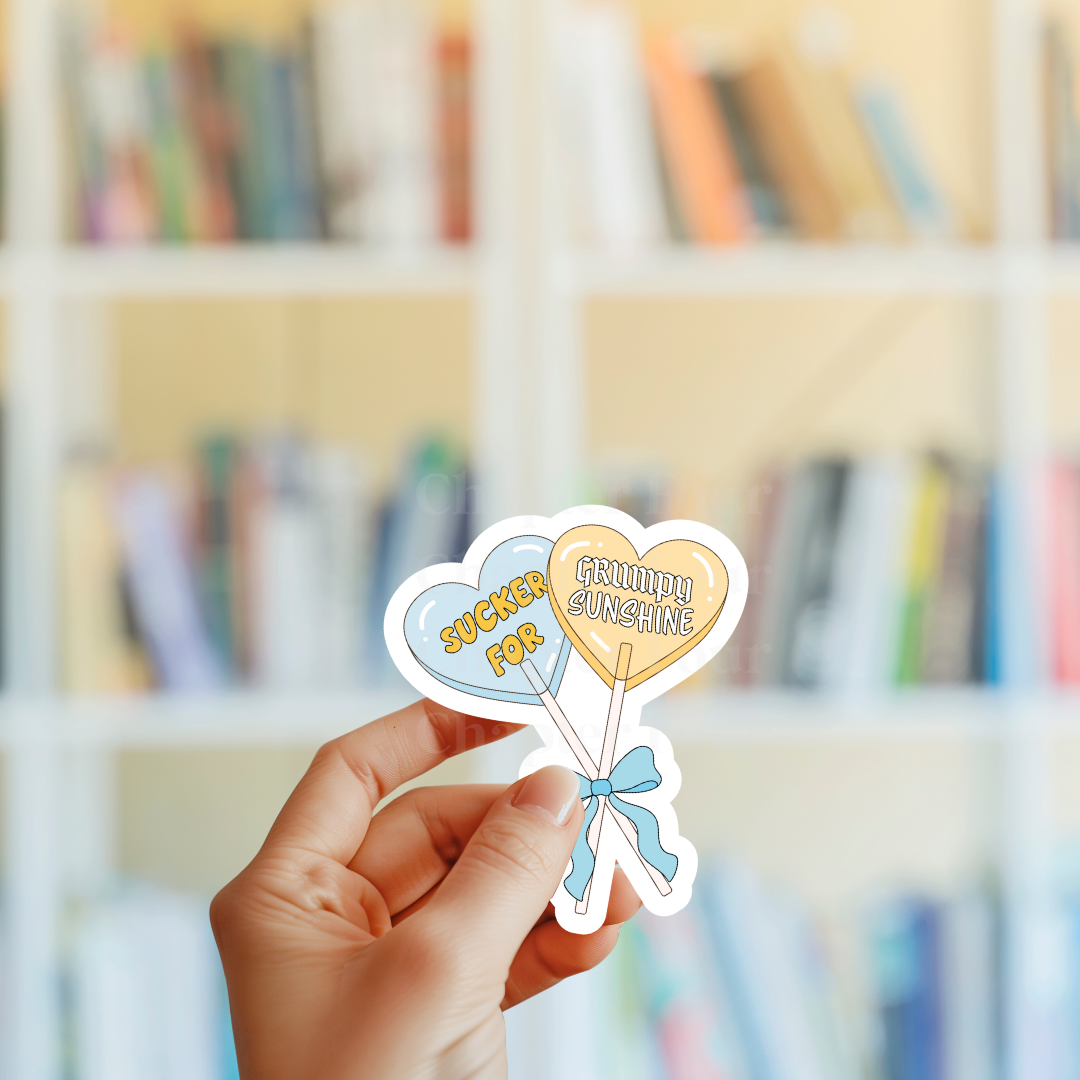 Sucker For Grumpy Sunshine Sticker