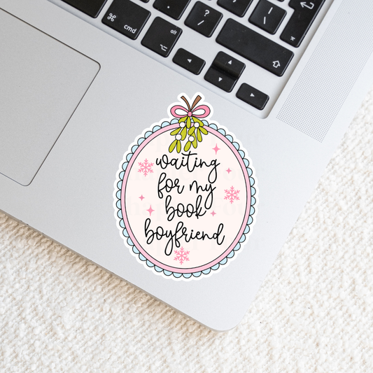 Waiting For My Book Boyfriend Sticker