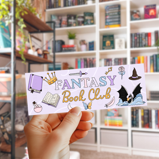 Fantasy Book Club Bookmark