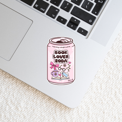 Book Lover Soda Sticker
