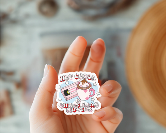 Hot Cocoa & Christmas Movies Sticker