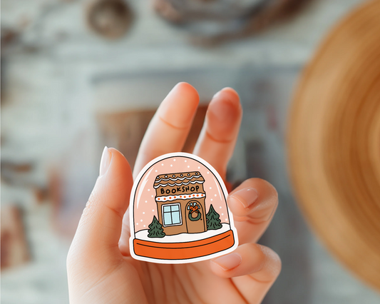 Bookshop Snowglobe Sticker
