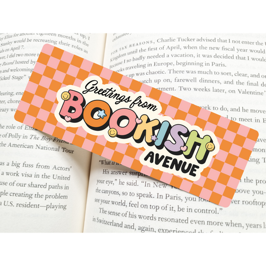 Greetings From Bookish Avenue Bookmark