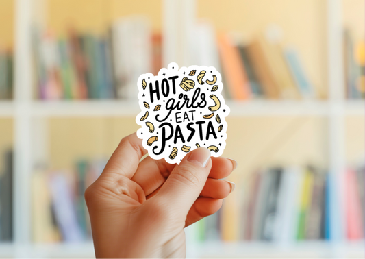 Hot Girls Eat Pasta Sticker