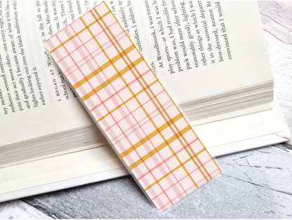 Autumn Plaid Bookmark