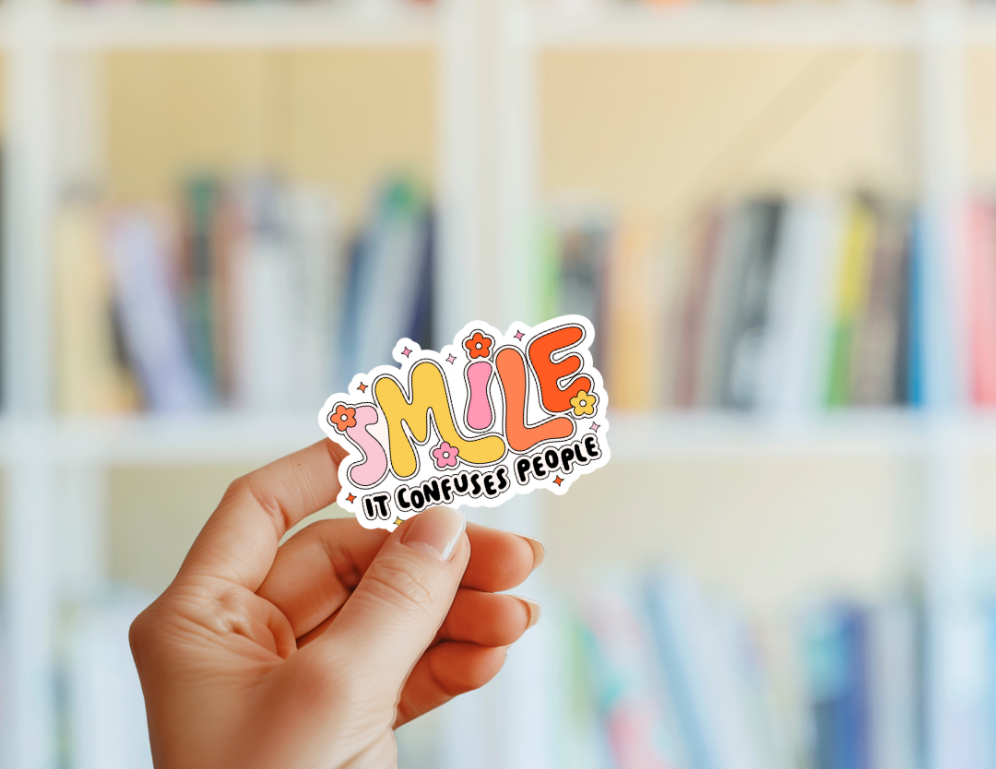 Smile It Confuses People Sticker