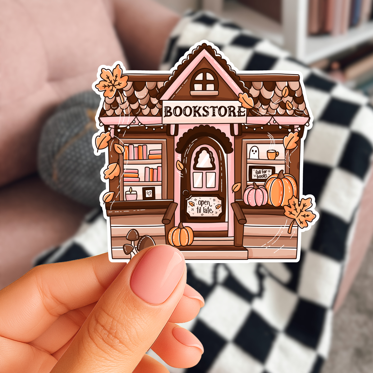 Fall Bookstore Sticker