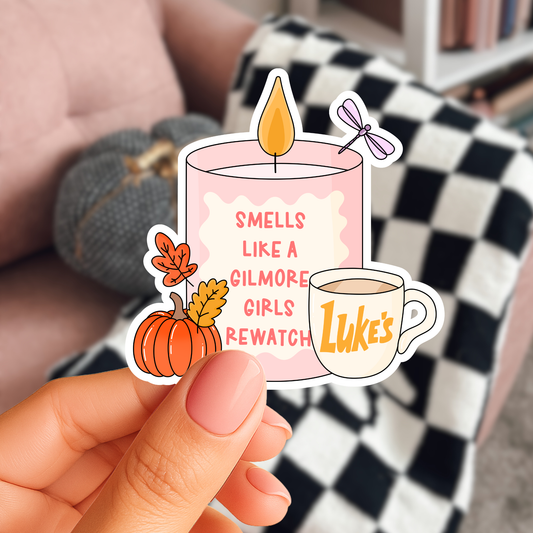 Smells Like A GG Rewatch Candle Sticker