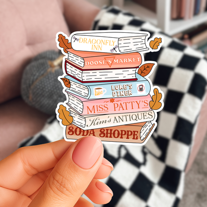 GG Fall Book Stack Sticker