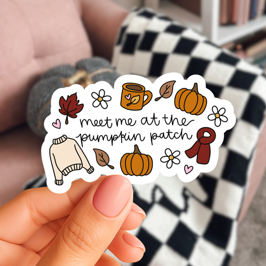 Meet Me At The Pumpkin Patch Sticker