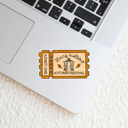 Autumn Festival Ticket Sticker