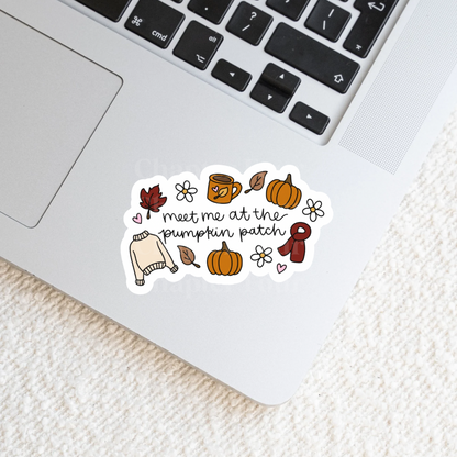 Meet Me At The Pumpkin Patch Sticker