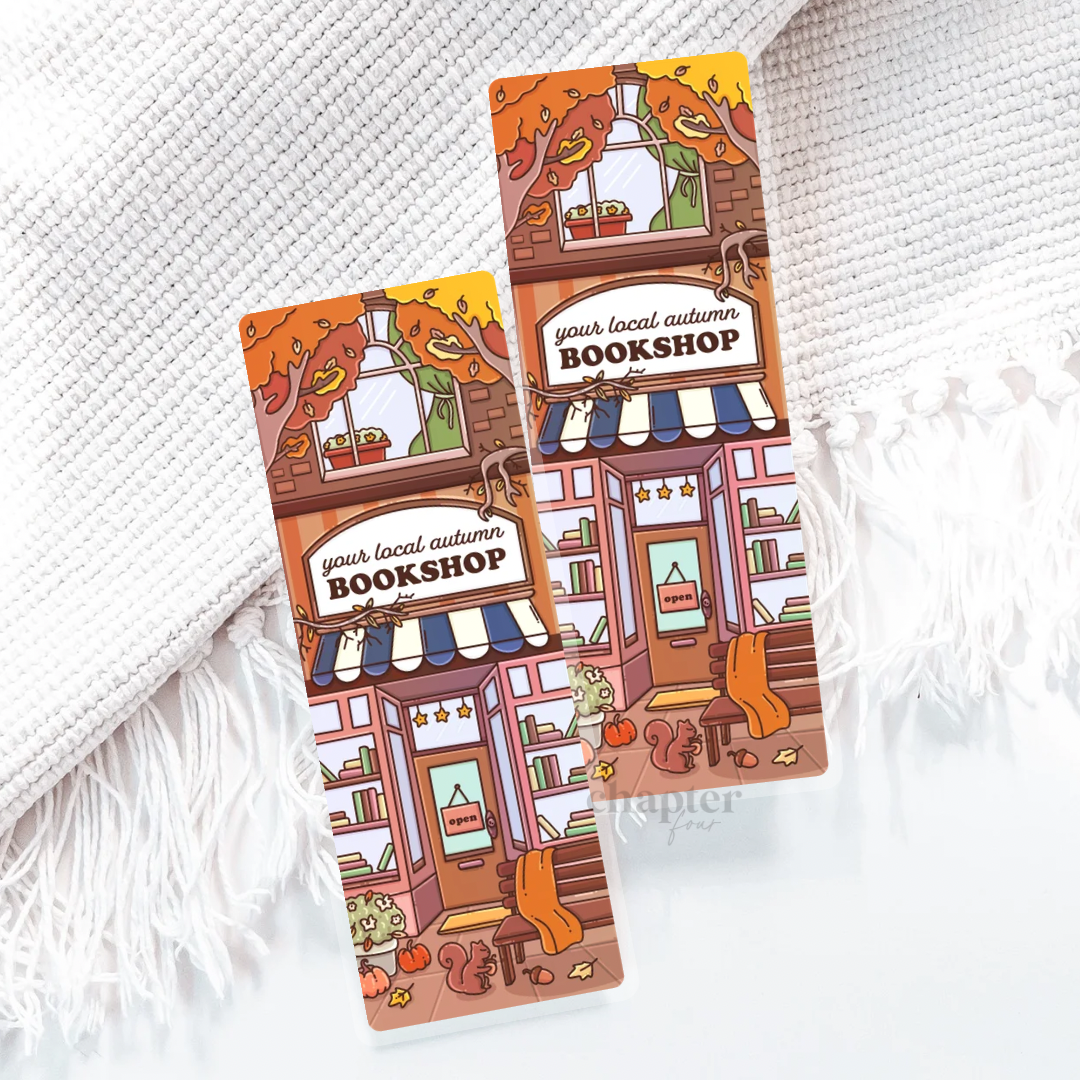 Your Local Autumn Bookshop Bookmark