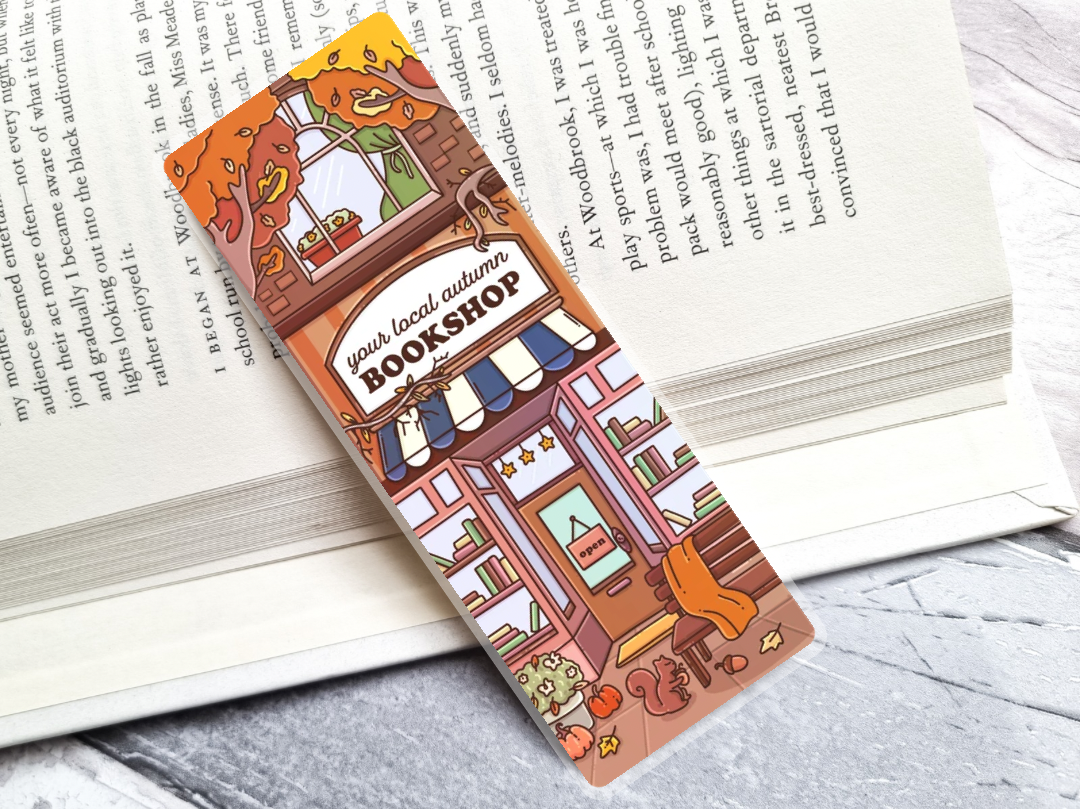 Your Local Autumn Bookshop Bookmark