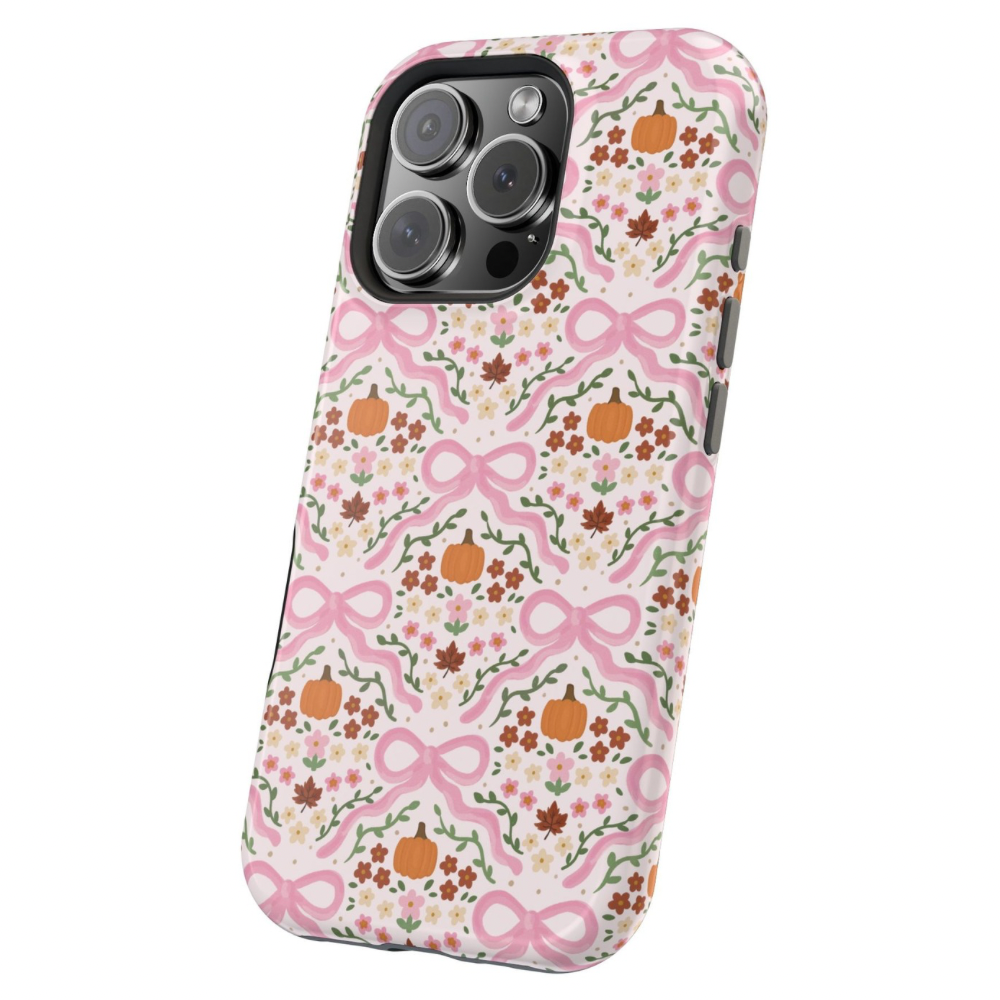 Pink Harvest Phone Case | Magnetic Compatible, Dual Layer Protection