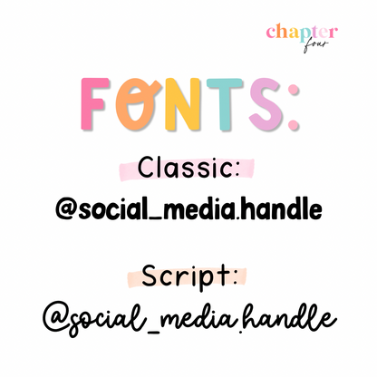 Custom Social Media Handle Sticker