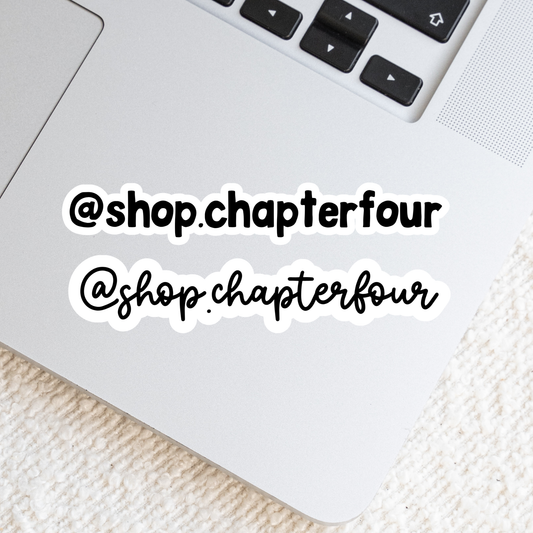 Custom Social Media Handle Sticker