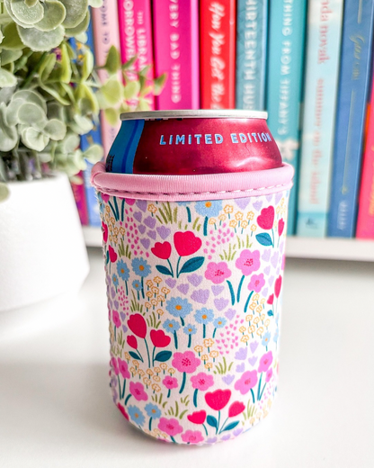 Wildflower Bloom Soda Can Sleeve | 12oz Can Cooler