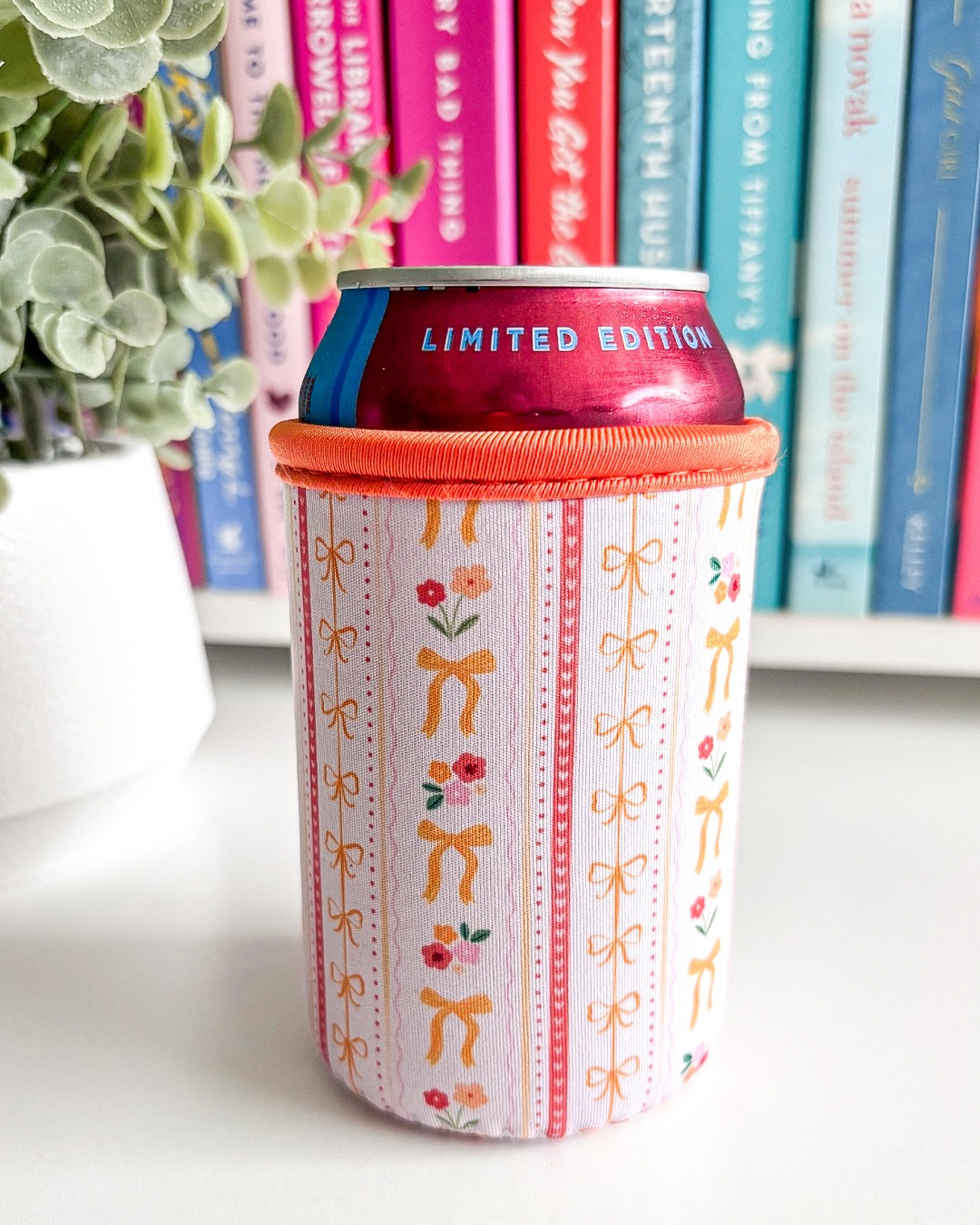 Autumn Bows Soda Can Sleeve | 12oz Can Cooler