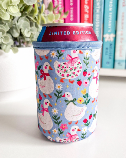 Strawberry Goose Soda Can Sleeve | 12oz Can Cooler