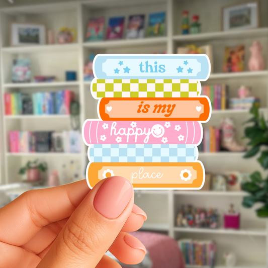 This Is My Happy Place Bookstack Sticker