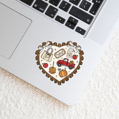 Orchard Days Heart Sticker