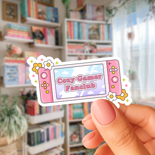 Cozy Gamer Fanclub Sticker