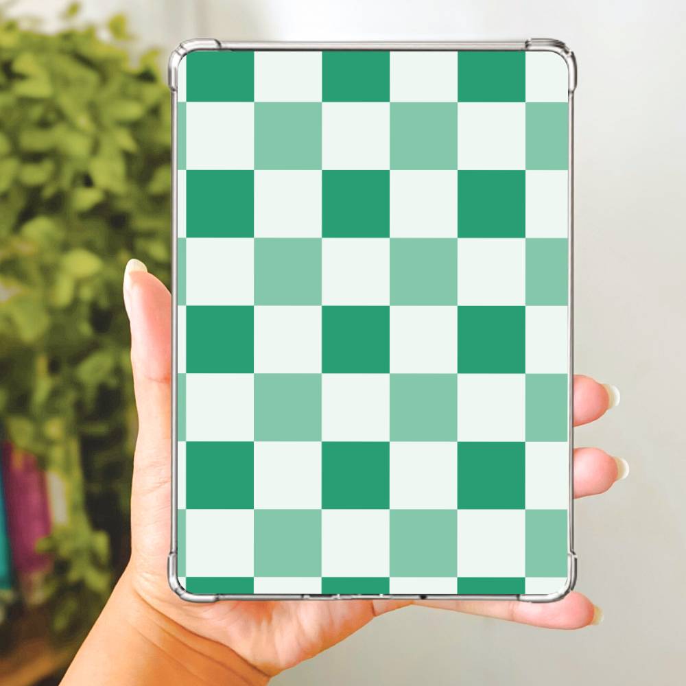 Green Checkers E-Reader Insert