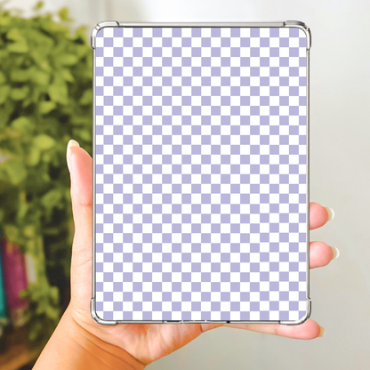 Lilac Checkered E-Reader Insert