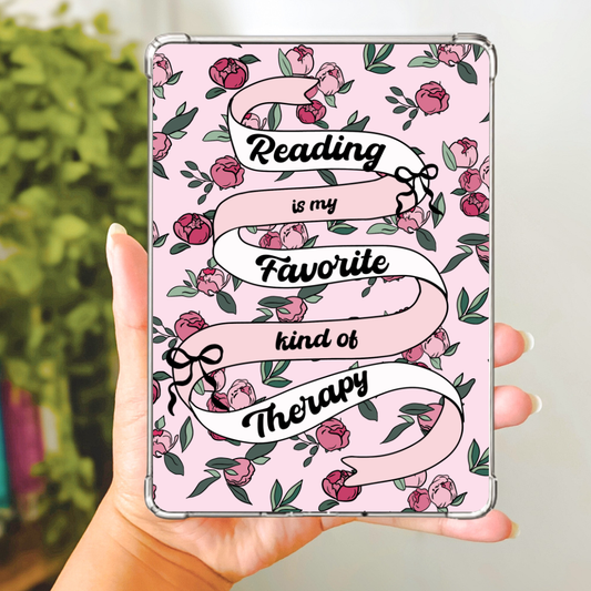 Reading Is My Favorite Kind Of Therapy E-Reader Insert