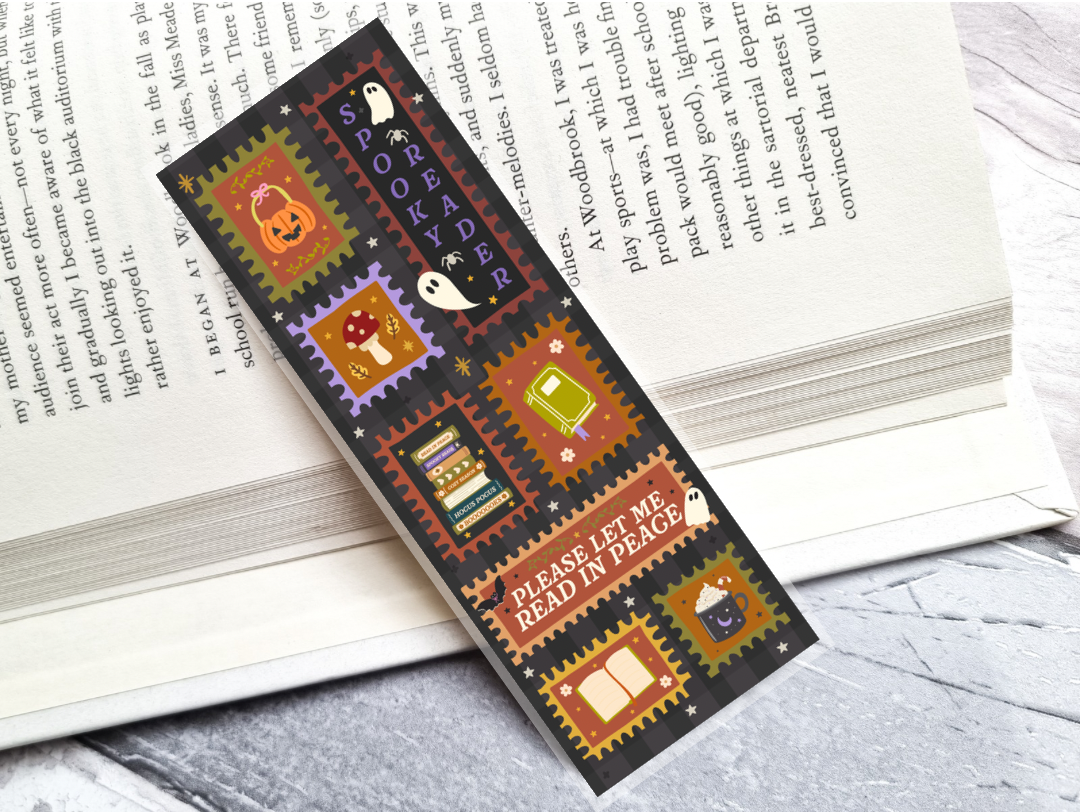 Spooky Reader Stamp Bookmark