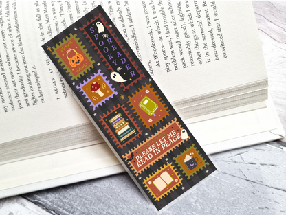 Spooky Reader Stamp Bookmark