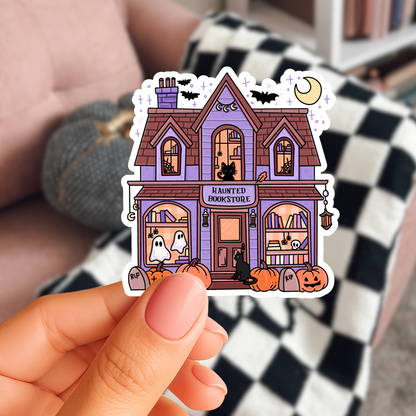 Haunted Bookstore Sticker