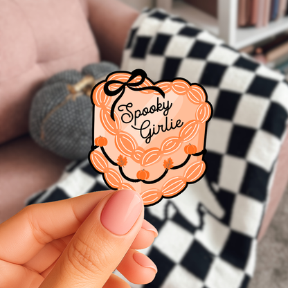 Spooky Girlie Cake Sticker