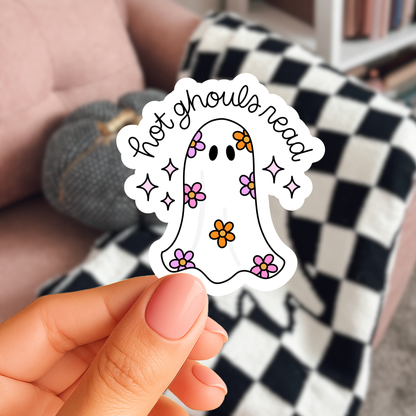 Hot Ghouls Read Sticker