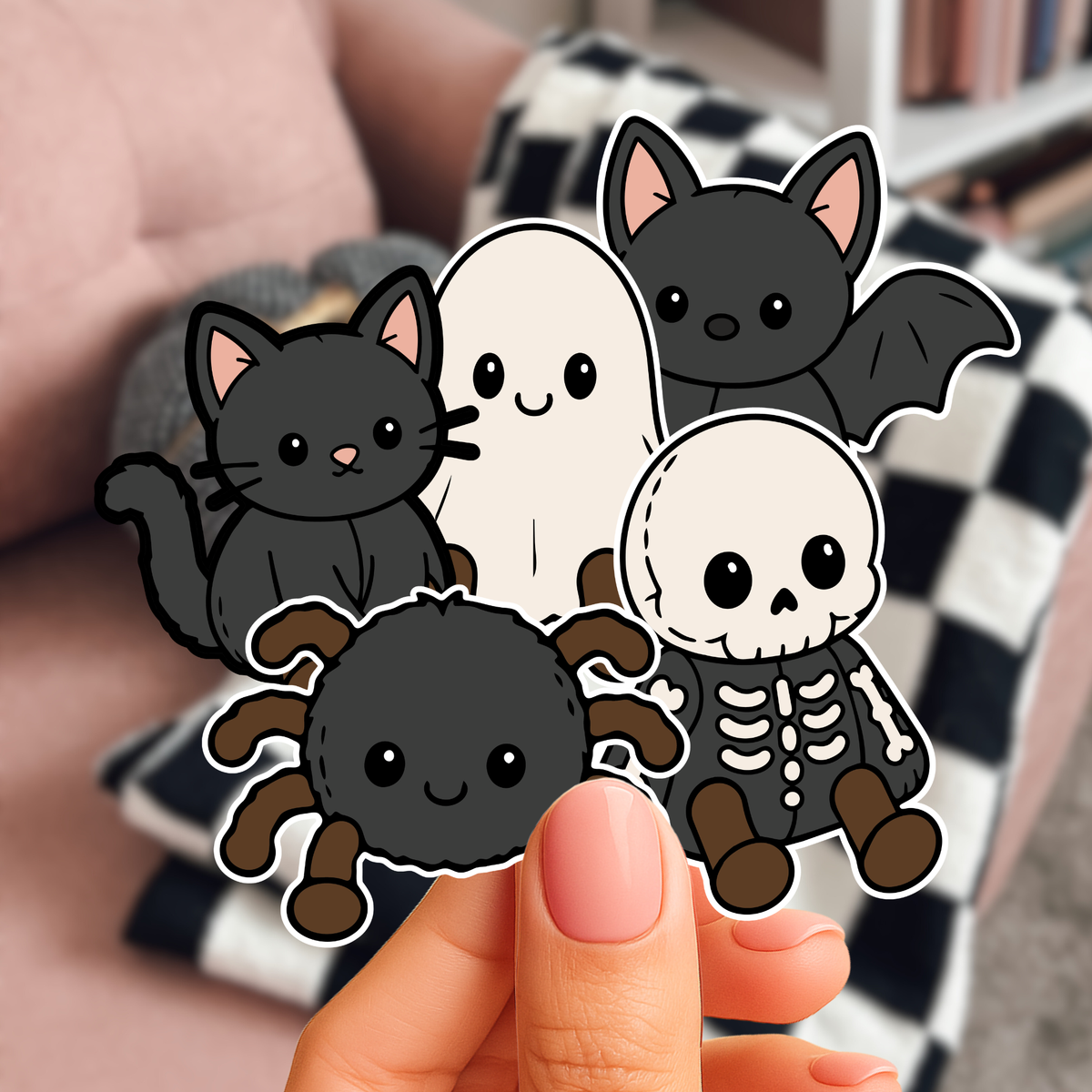 Boo Crew | 5 Pack 2” Sticker Set | Cute Halloween Stickers