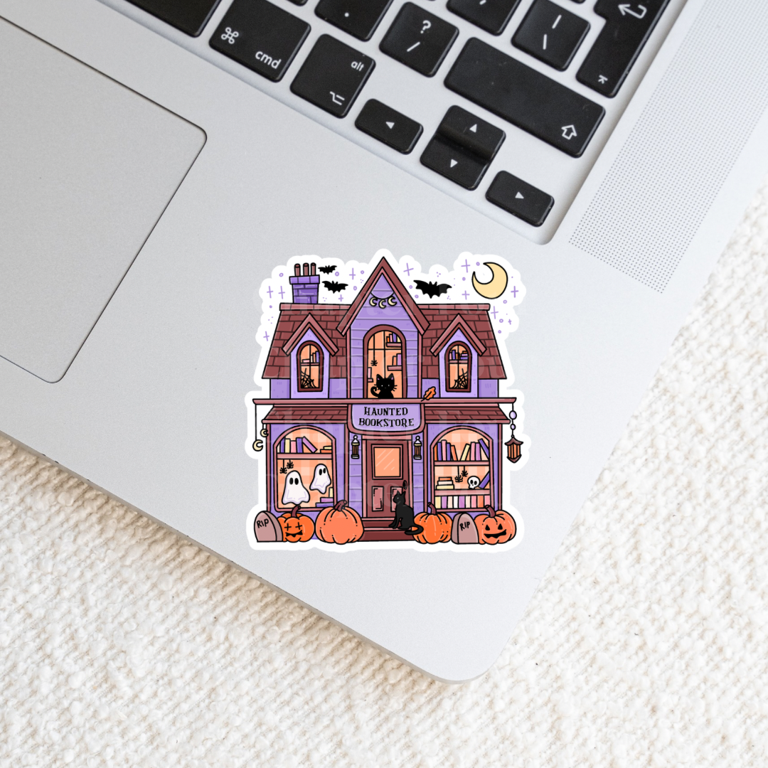 Haunted Bookstore Sticker