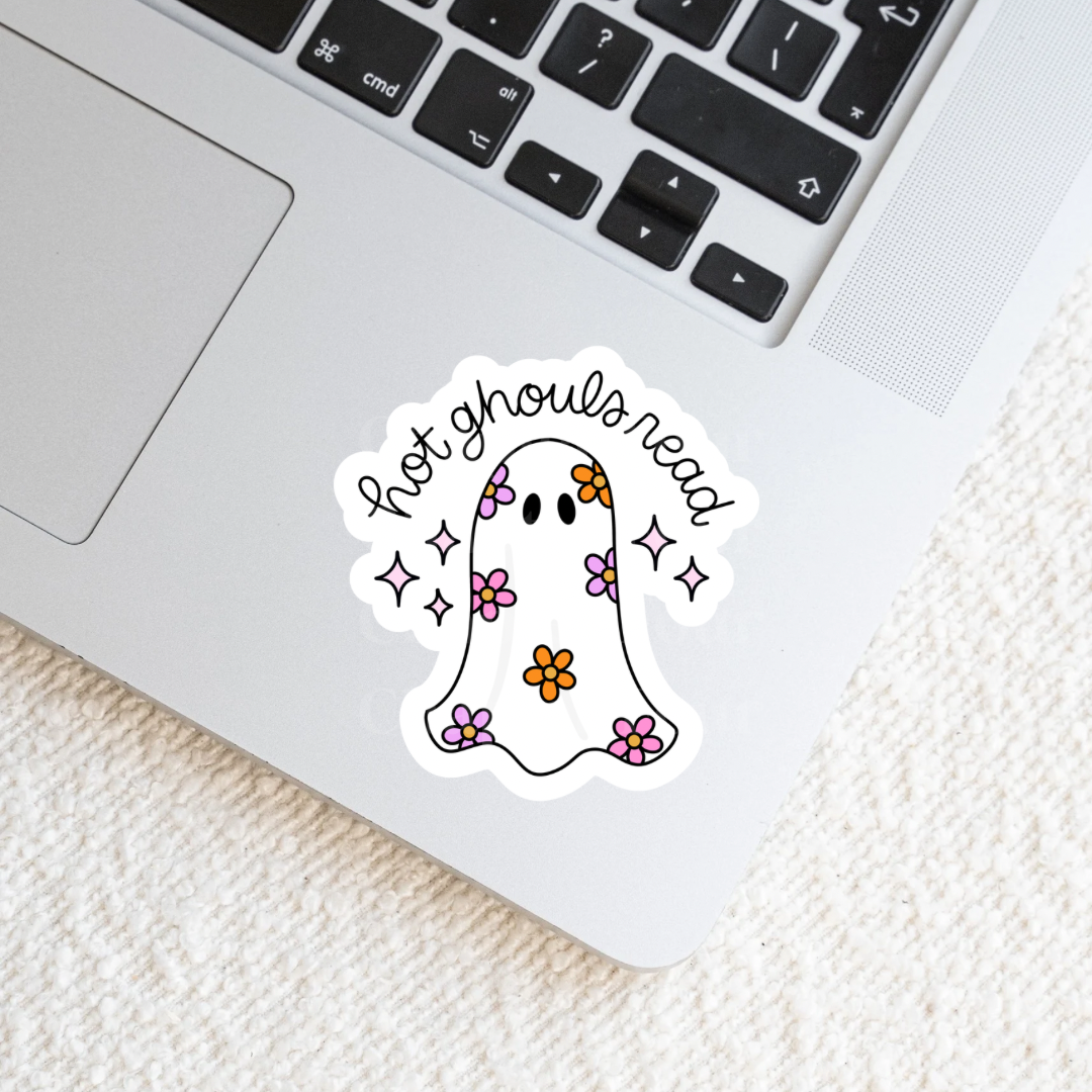 Hot Ghouls Read Sticker