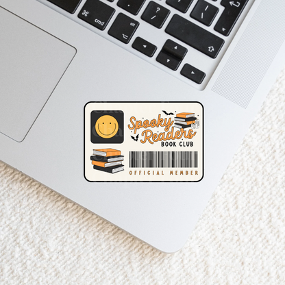 Spooky Reader Book Club Sticker