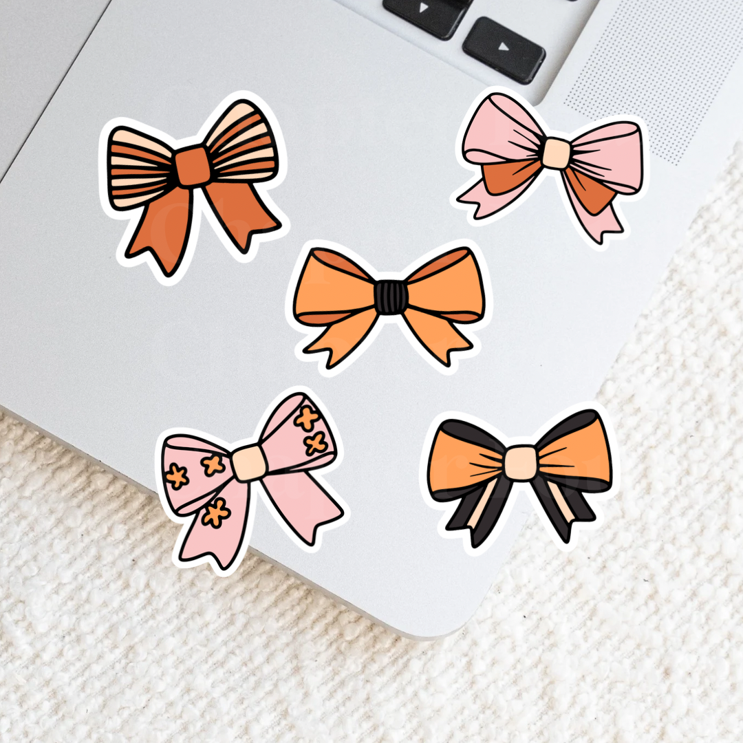 Haunted Bow Club | 5 Pack 2” Sticker Set | Cute Halloween Stickers
