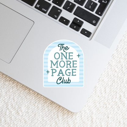 The One More Page Club Sticker