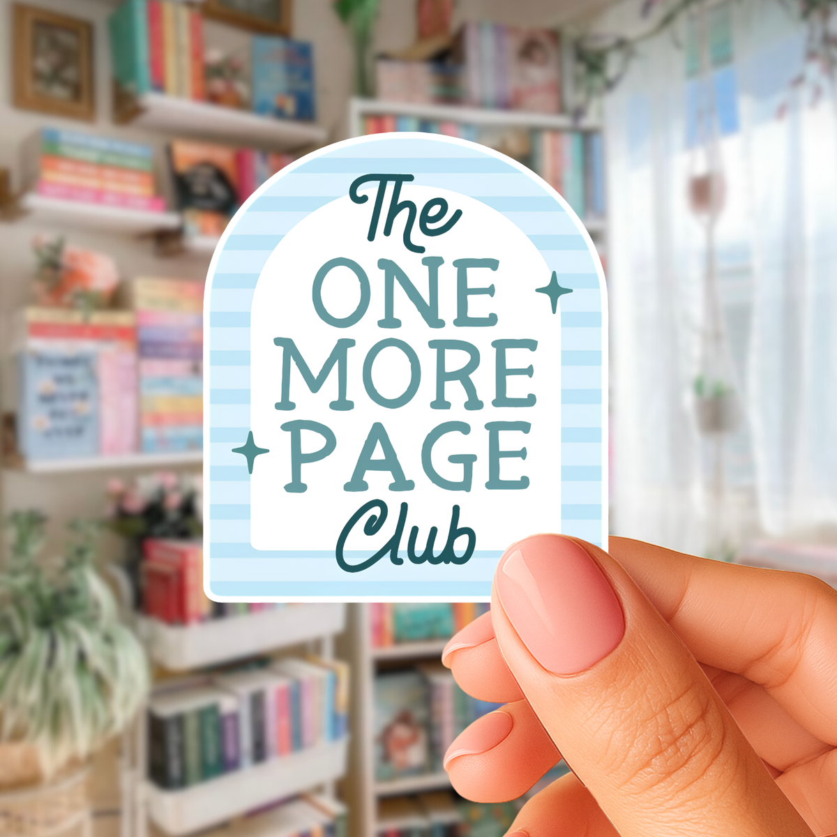 The One More Page Club Sticker