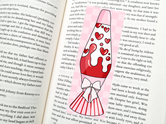 Valentine Lava Lamp Bookmark