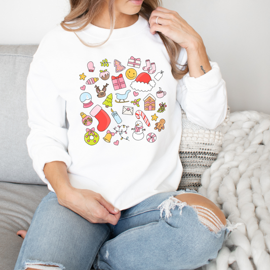 Christmas Doodle Crewneck